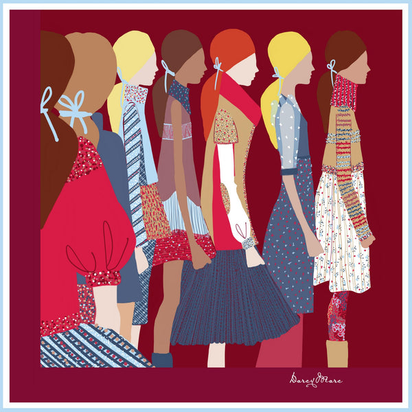 Runway Collection Silk Scarves - Back Stage