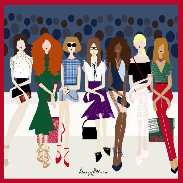 Runway Collection Silk Scarves - Front Row