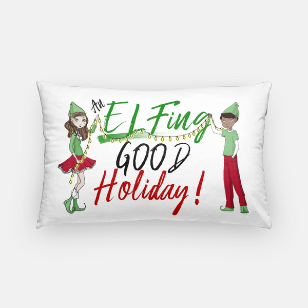 An Elfing Good Holiday Artisan Pillow