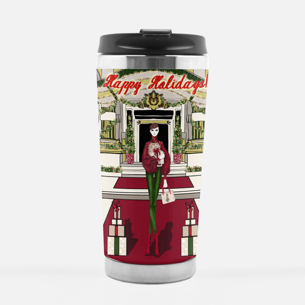 LIMITED EDITION Illustrated Happy Holidays 16oz Tumbler