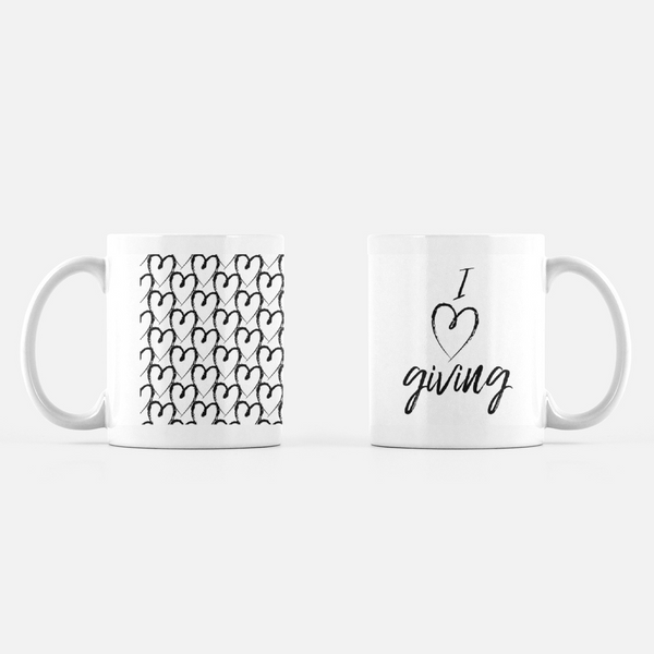 I Heart Giving 15 oz Mug