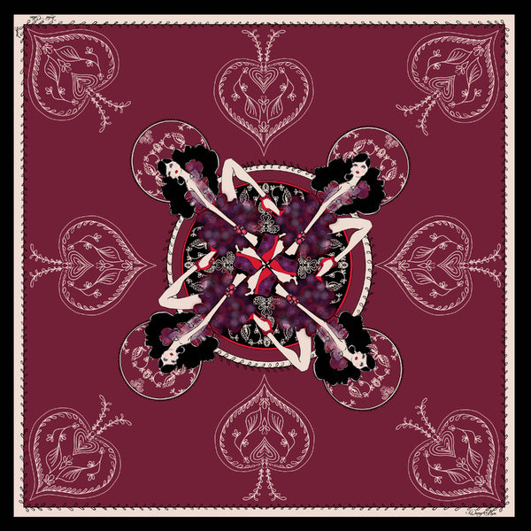 DarcyMarc Fashion Silk Habotai Scarf - Lady Siesta
