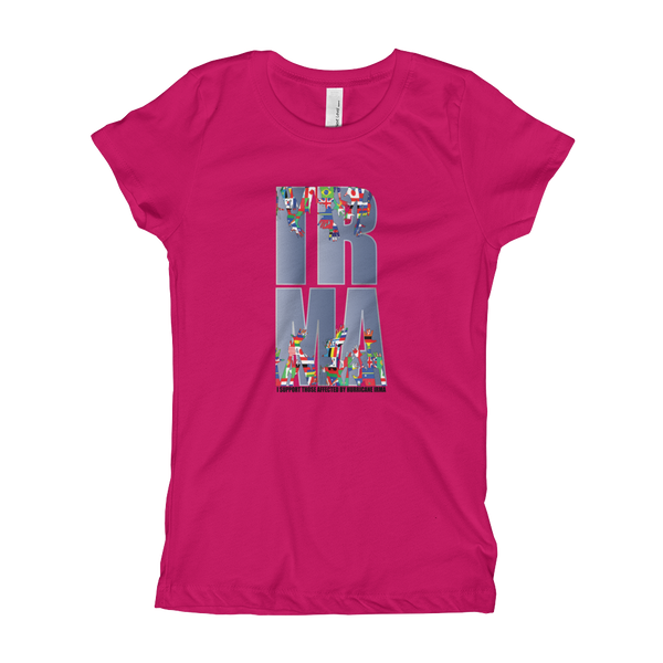 Girl's "I SUPPORT THOSE AFFECTED...IRMA" T-Shirt