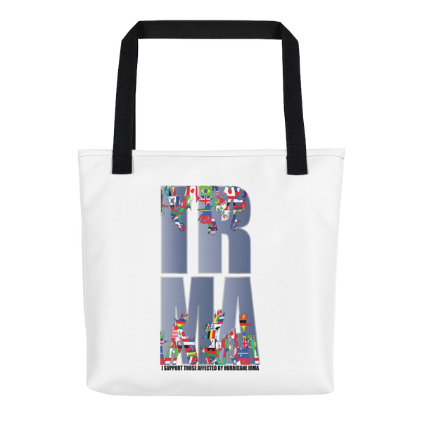 "I SUPPORT THOSE AFFECTED...IRMA" Tote bag