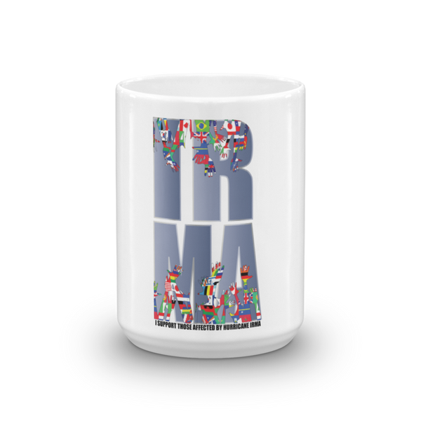 Mug "I SUPPORT THOSE AFFECTED...IRMA" Made in USA