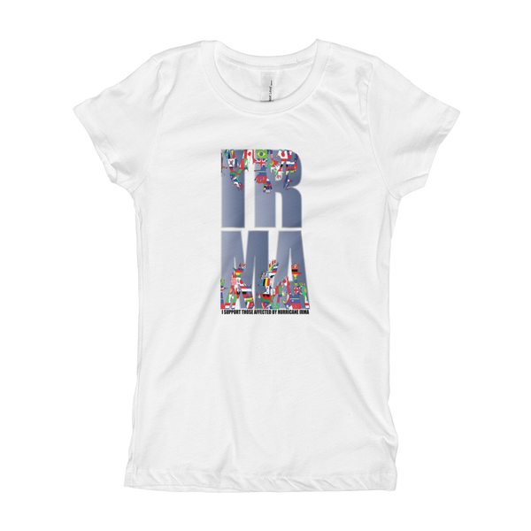 Girl's "I SUPPORT THOSE AFFECTED...IRMA" T-Shirt