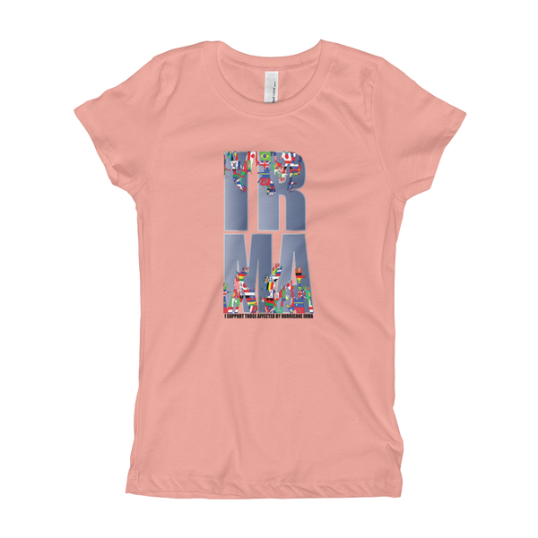 Girl's "I SUPPORT THOSE AFFECTED...IRMA" T-Shirt