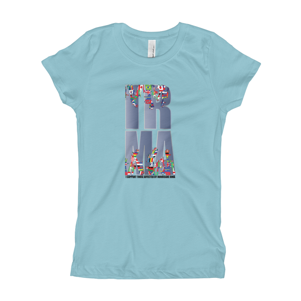 Girl's "I SUPPORT THOSE AFFECTED...IRMA" T-Shirt