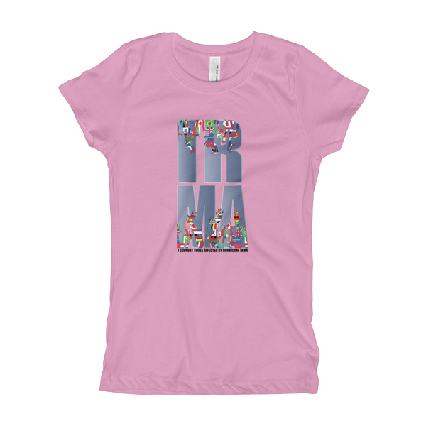 Girl's "I SUPPORT THOSE AFFECTED...IRMA" T-Shirt